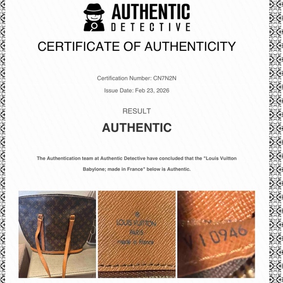 Louis Vuitton Brown Monogram Babylone Tote Authentic with COA! - Picture 16 of 16